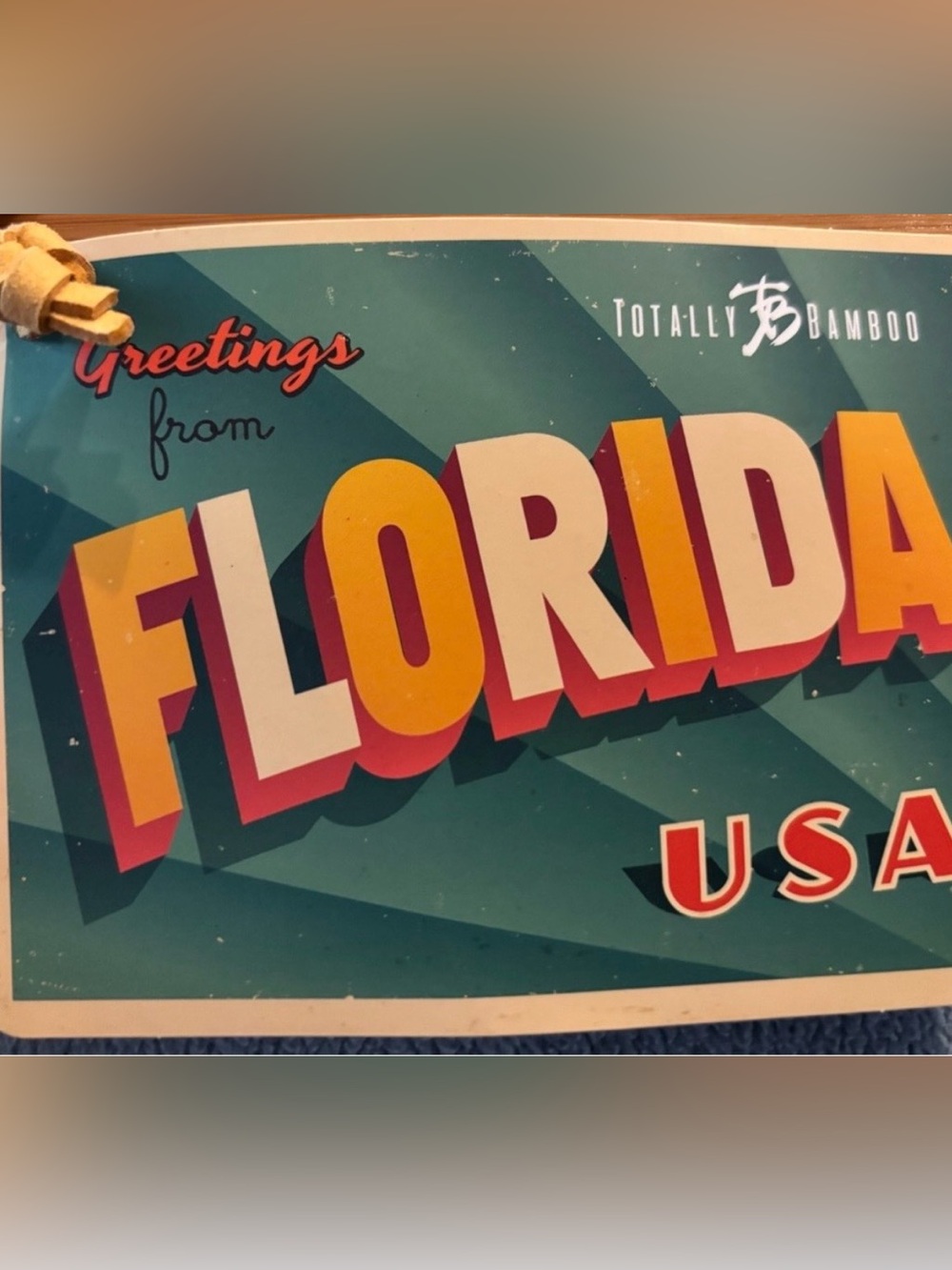 Totally Bamboo Florida State Map Charcuterie Cutting Board NWT - Picture 6 of 6